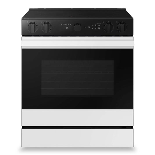 Cuisinière électrique intelligente encastrée Samsung de 6,3 pi³ avec caméra de quatre - verre blanc - NSE6DB870012AC | Samsung 6,3 Cu. Fort. Cuisinière électrique intelligente encastrable avec caméra de four - Verre blanc - …