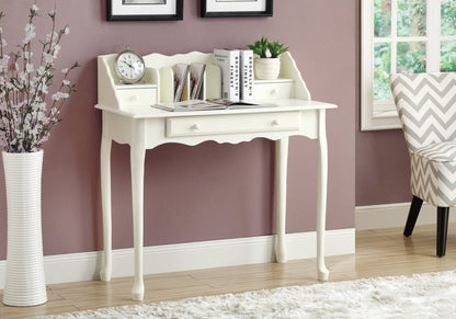 Bureau de style Queen Anne Samantha 36 - Blanc|Bureau de style Queen Anne Samantha de 36 po - blanc
