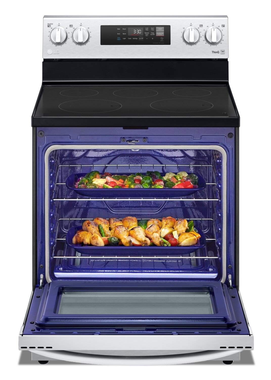 Cuisinière intelligente électrique LG de 6,3 pi³ avec EasyCleanMD - acier inoxydable - LREL6321S | LG 6.3 Cu. Ft. Smart Electric Range with EasyClean® - Stainless Steel - LREL6321S