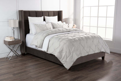 Brianna Light Grey 3-Piece King Comforter Set|Ensemble d'édredon Brianna 3 pièces gris clair pour très grand lit|BRILG3KG