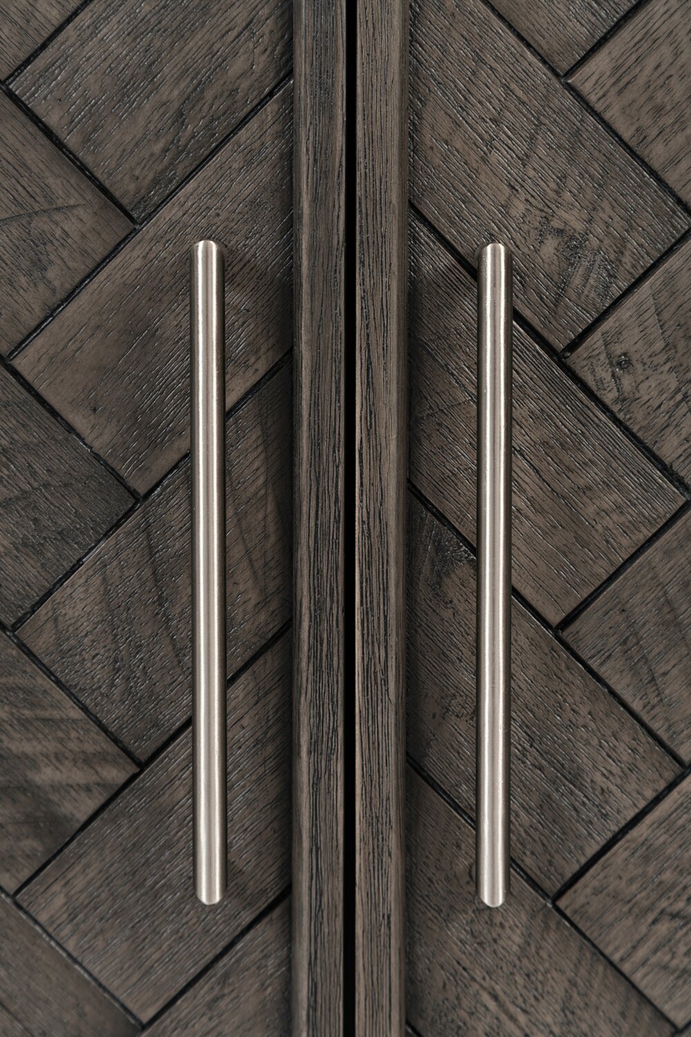 Armoire d'appoint en bois massif Keena 40 - Gris|Armoire décorative Keena de 40 po en bois massif - grise