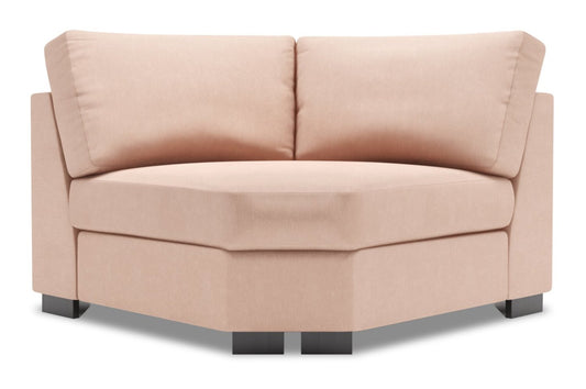 Sofa Lab Track Coin Incurvé - Pax Rose | Fauteuil courbé en coin Track de la collection Sofa Lab - Pax Rose | TR843249