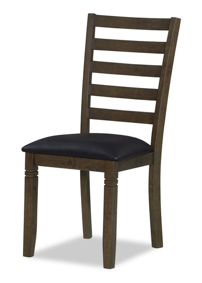 Ensemble de salle à manger Devon 5 pièces avec table et 4 chaises - 60 W, Bois - Brun foncé | Ensemble de salle à manger Devon 5 pièces avec table et 4 chaises - 60 po (L), bois - brun foncé