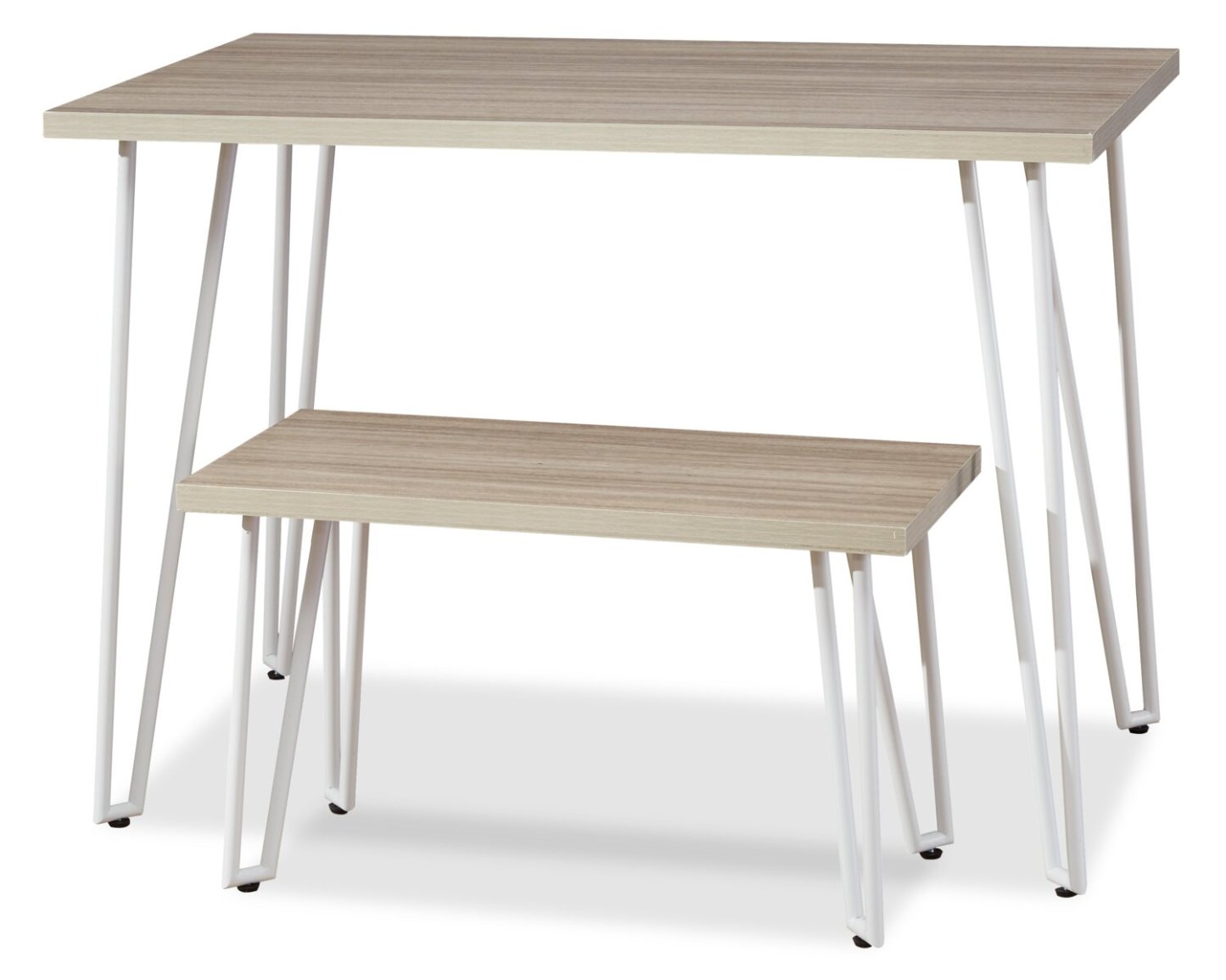 Bureau d'étude Liam avec banc pour enfants - Blanc | Bureau d'étude Liam pour enfants avec banc - blanc