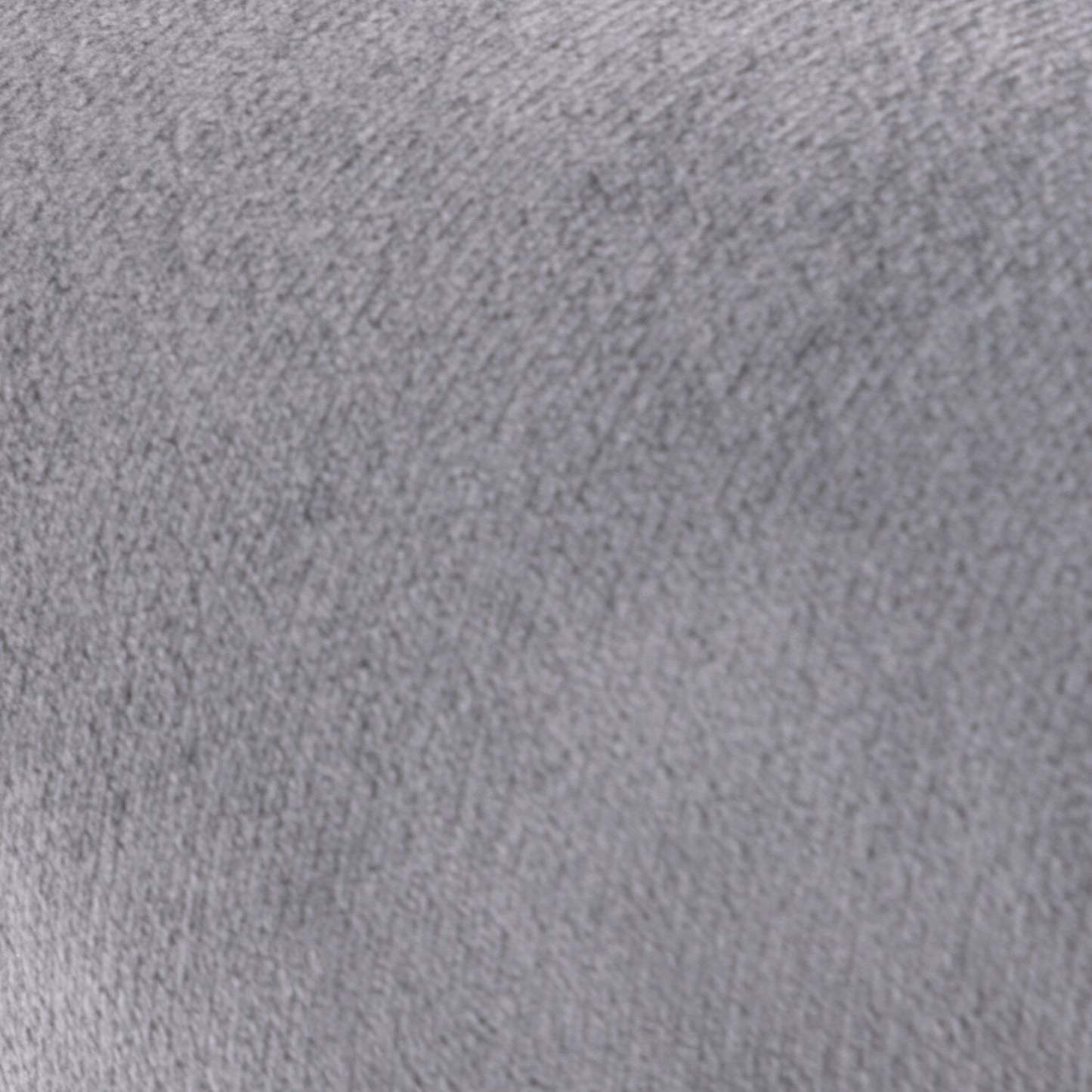 Pouf rond Adell de 17 po en tissu avec base dorée - gris