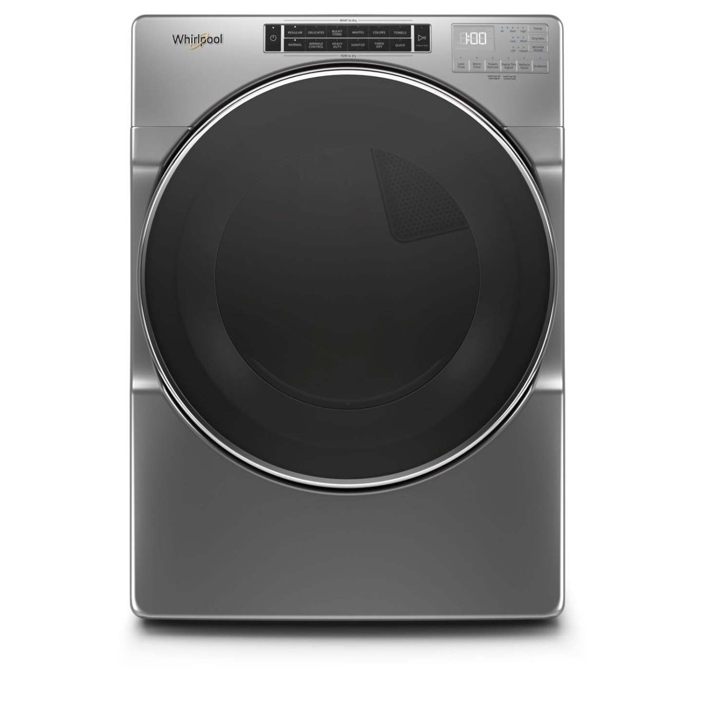 Whirlpool 7,4 pi³ Sécheuse électrique à la vapeur - ombre chrome - superposable - YWED8620HC
