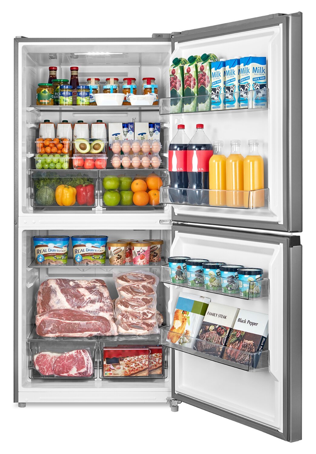 Midea 20 pi3 3 en 1 réfrigérateur-congélateur convertible - acier inoxydable - MRU21C7BST | Appareil vertical 3 en 1 Midea de 20 pi3 convertible en réfrigérateur ou congélateur - acier inoxydable - MRU21C7BST | MRU21CST