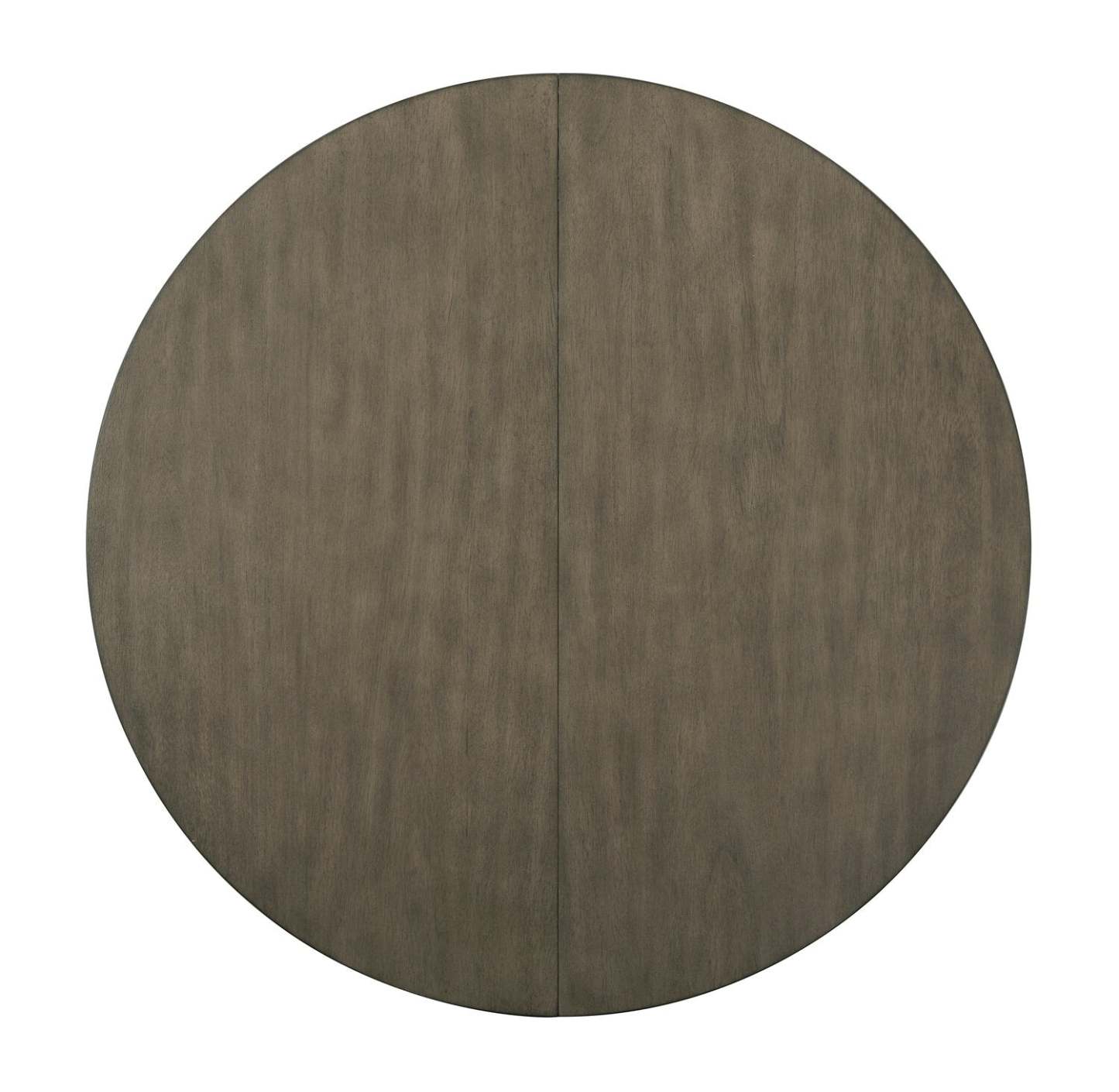 Table de salle à manger Brook avec rallonge 42-54 W, ronde - Blanc/Marron | Table de salle à manger ronde Brook de 42 po à 54 po (L) avec rallonge - blanche et brune