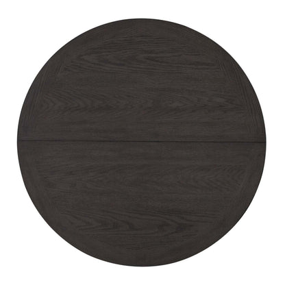 Ensemble de salle à manger Dena 5 pièces avec table et chaises, extension 42-60 W, rond - Gris tourterelle | Ensemble de salle à manger Dena 5 pièces avec table ronde, rallonge de 42 po à 60 po (L) et chaises - gris tourterelle