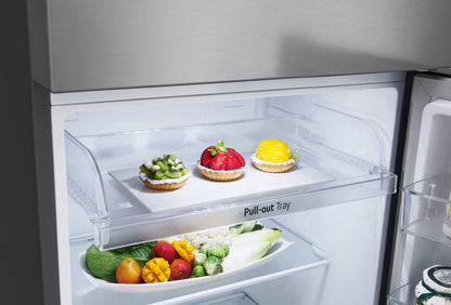 LG 24 11 Cu. Fort. Réfrigérateur à congélateur supérieur - Argent platine - LT11C2000V | Réfrigérateur LG de 11 pi³ et de 24 po à congélateur supérieur - platine argentée - LT11C2000V