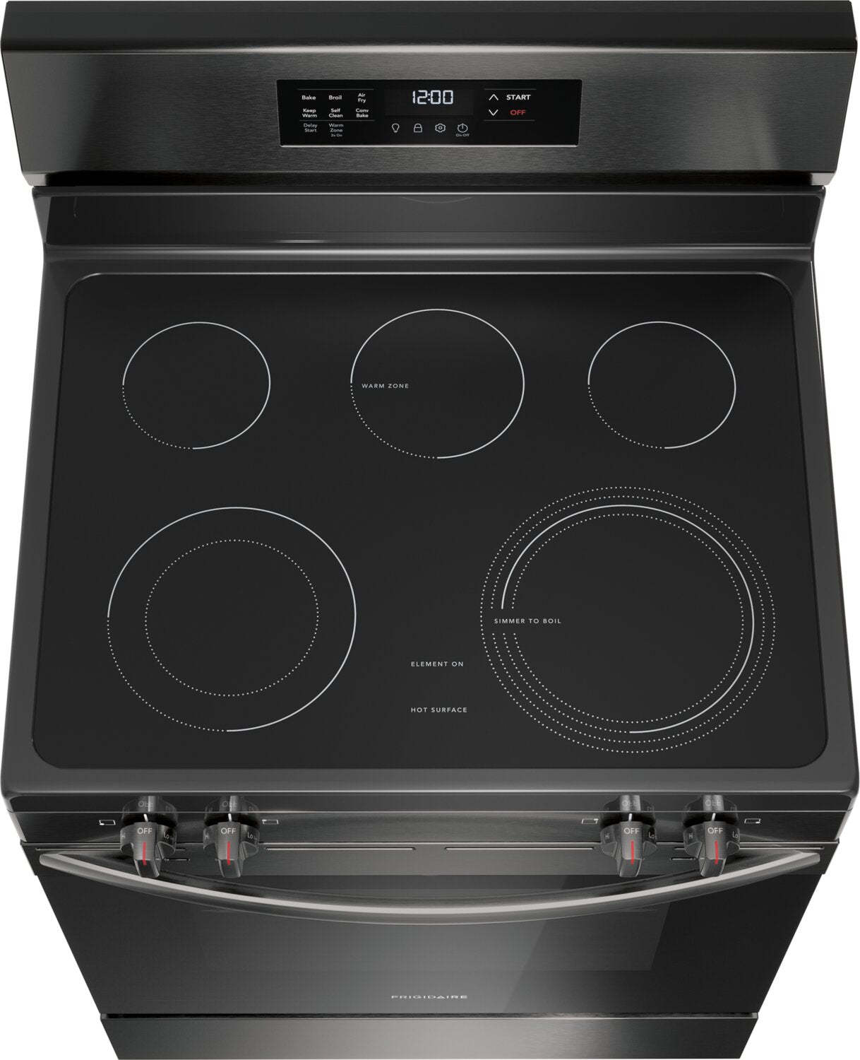 Cuisinière électrique Frigidaire de 5,3 pi³ avec friture à air et cuisson par convection - acier inoxydable noir - FCR…