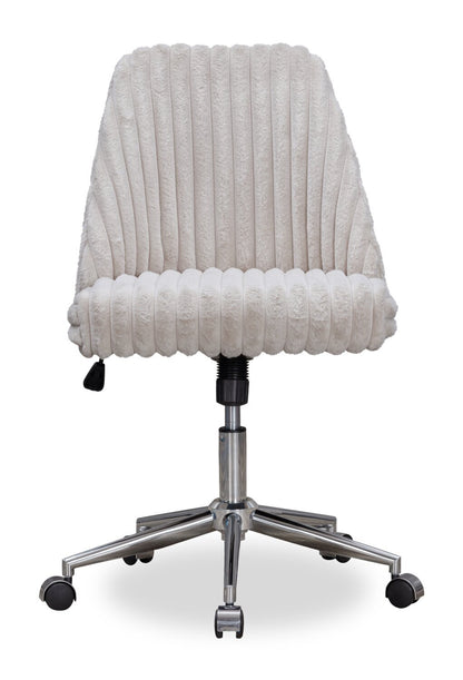 Chaise de bureau réglable Sealy® Mink 26 - Crème | Chaise de bureau réglable Mink de Sealy de 26 po - crème | MINKSCHR