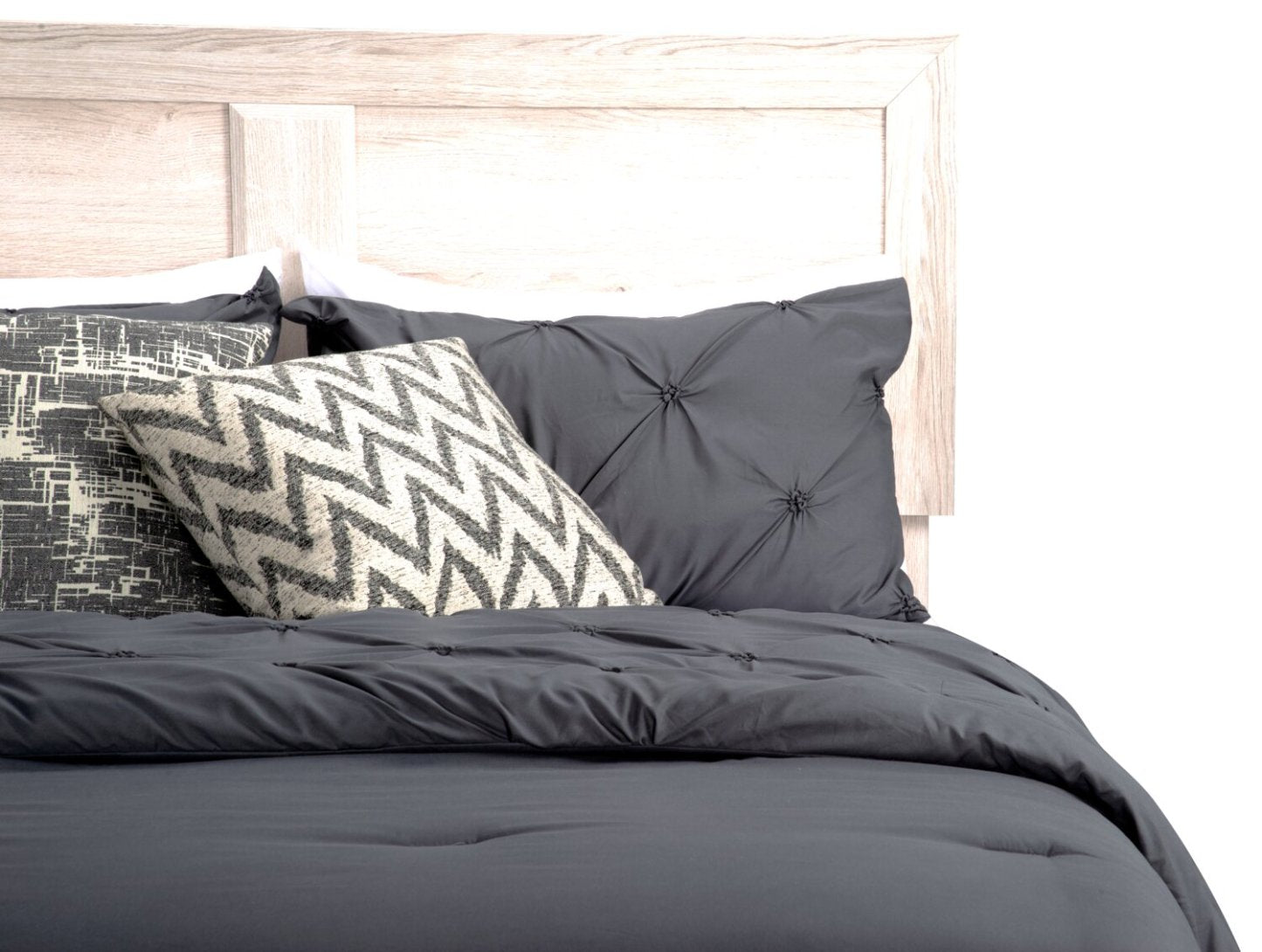 Lit à panneaux Yorkdale avec tête de lit et cadre, fabriqué au Canada, blanc - Grand lit | Lit à panneau Yorkdale fabriqué au Canada avec tête de lit et cadre de lit, blanc - format grand lit