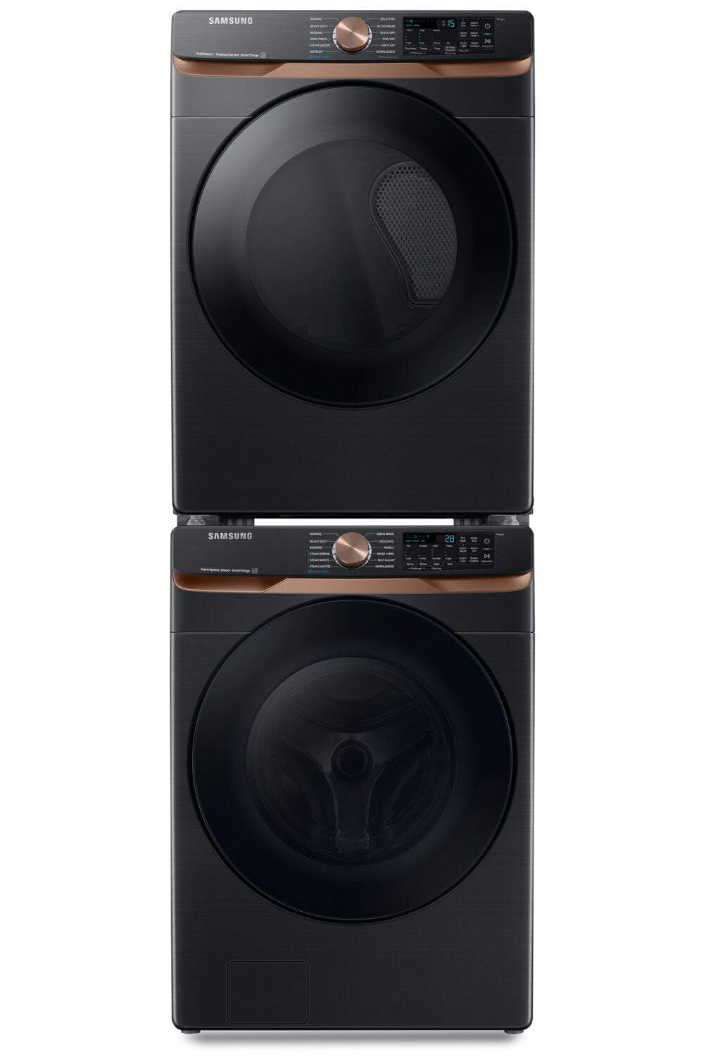Samsung laveuse à chargement frontal de 5,8 pi³ et sécheuse électrique de 7,5 pi³ | Laveuse à chargement frontal de 5,8 pi³ et sécheuse électrique de 7,5 pi³ de Samsung | SAFL830V