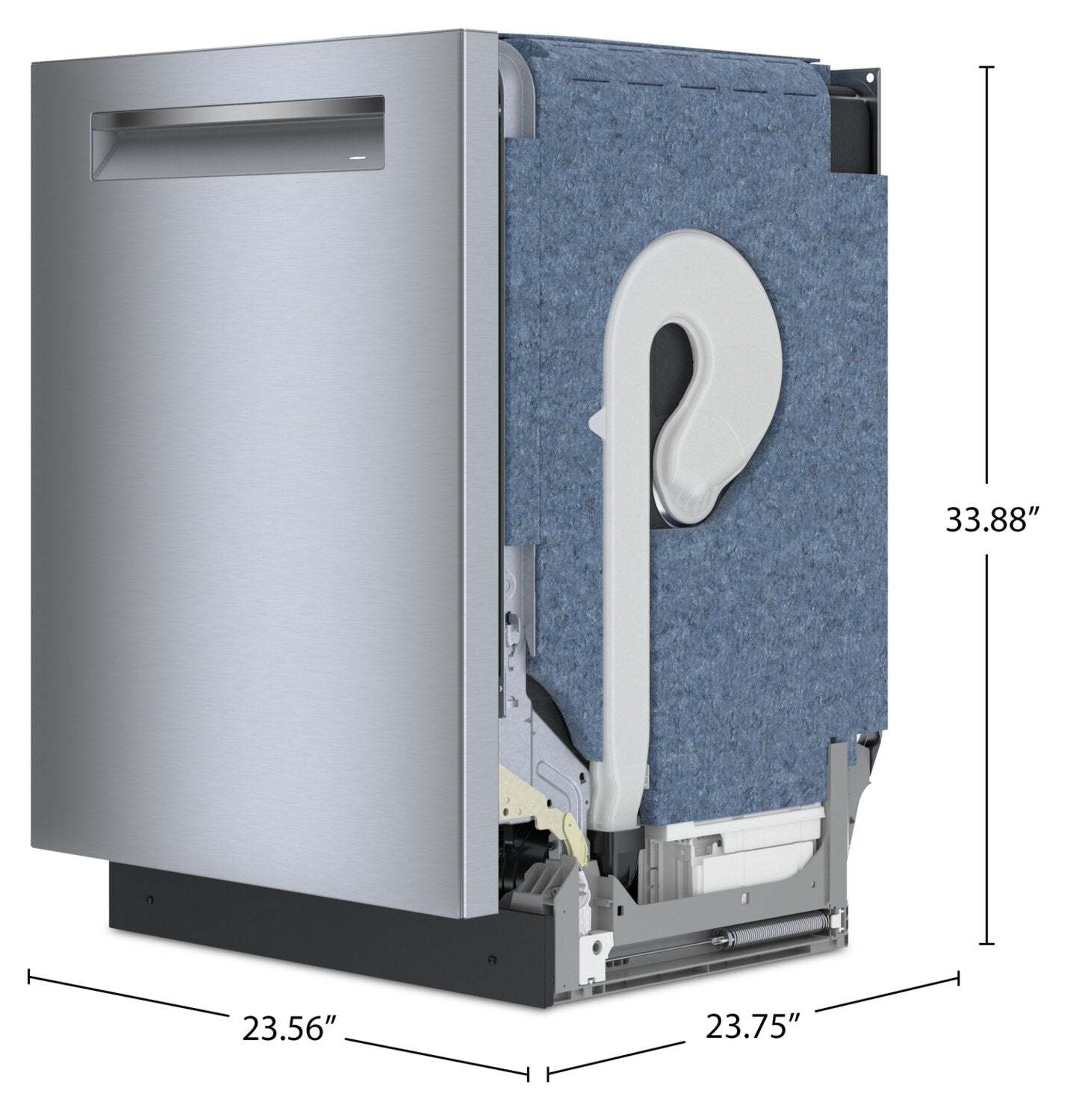 Bosch 800 Series 24'' Smart Dishwasher with Third Rack – Anti-Fingerprint Stainless Steel- SHP78DM5N | Lave-vaisselle intelligent Bosch de série 800 de 24 po avec 3e panier - acier inoxydable résistant aux traces de doigts - SHP78DM5N | SHP78DMN