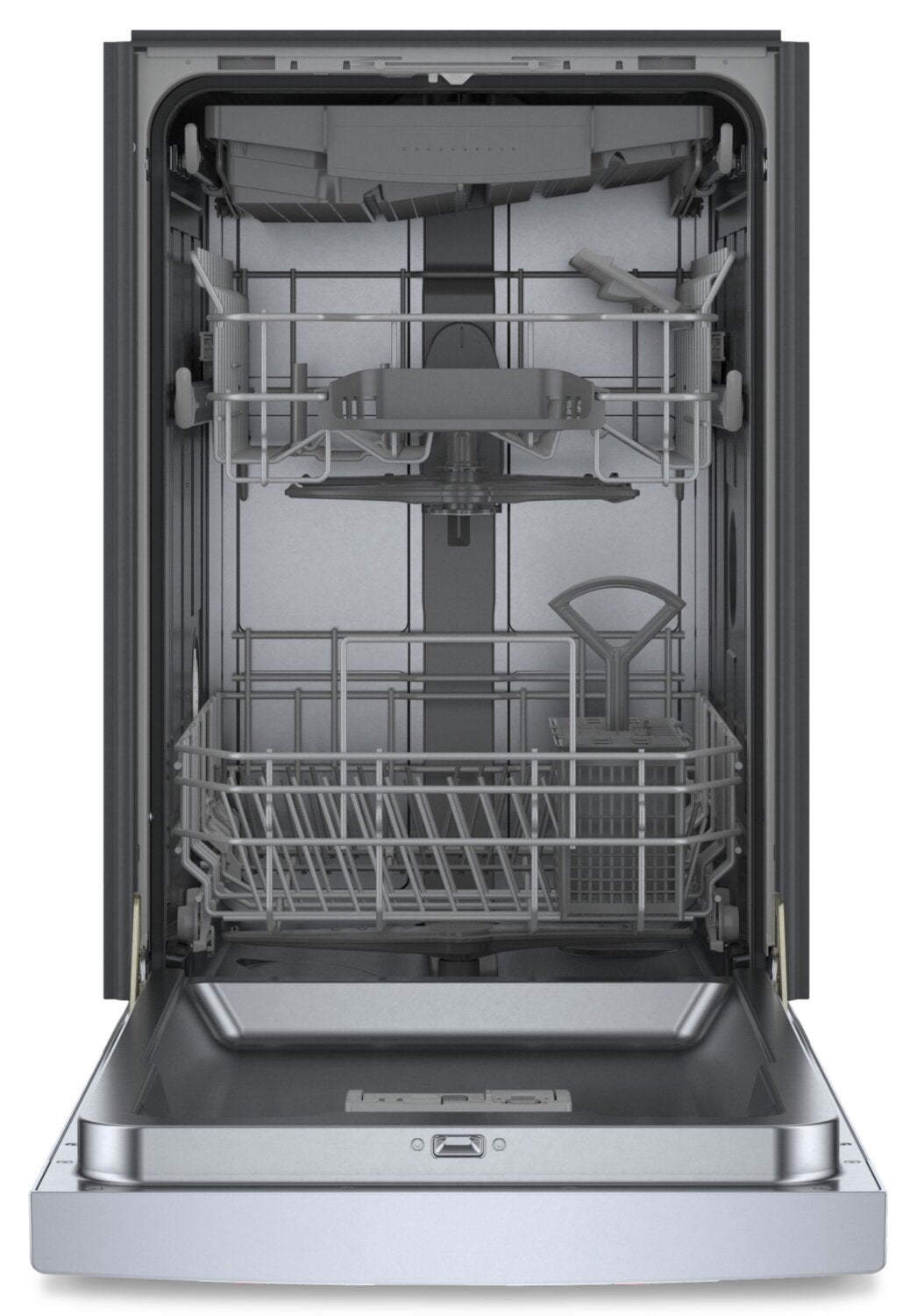 Bosch Lave-vaisselle intelligent à commande frontale série 18 300 avec PrecisionWash® et troisième panier - SPE53C55UC | Lave-vaisselle intelligent Bosch série 300 de 18 po avec commandes à l'avant, PrecisionWash et 3e panier - SPE53C55UC | SPE535UC