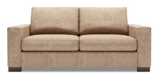 Fabriqué au Canada Canapé Personnalisable Sofa Lab Track 75 Tissu Chenille Taille Condo Canapé avec Accoudoirs en Piste - Taupe de Luxe | Canapé Track de Sofa Lab de 75 po de format condo fabriqué au Canada en tissu de chenille - Taupe de Luxe | TR092893