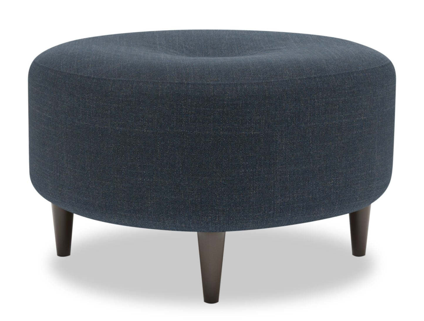Fabriqué au Canada Sofa Lab personnalisable Pouf The Curve 31 en tissu d'apparence lin - Luna Sailor Blue | Pouf The Curve de Sofa Lab de 31 po fabriqué au Canada en tissu d'apparence lin - bleu Luna Sailor | CURV2491