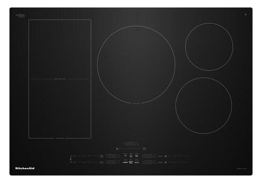 KitchenAid 30 Plaque de cuisson à induction à 5 éléments - Noir - KCIT730SBL | Surface de cuisson à induction KitchenAid de 30 po à 5 éléments - noire - KCIT730SBL