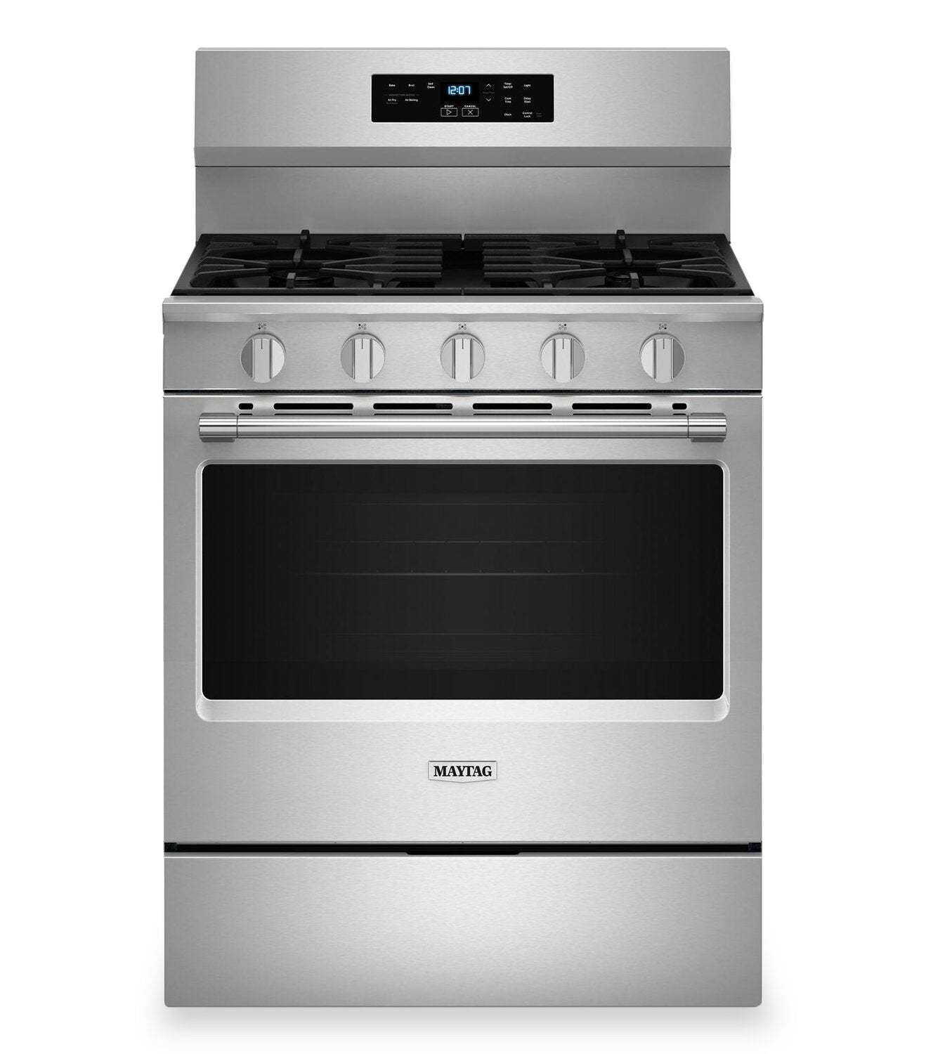 Maytag 5 Cu. Ft. Convection Gas Range with No Preheat Air Fry - Stainless Steel - MFGS6030RZ | Cuisinière à gaz Maytag de 5 pi3 à convection avec friture à air sans préchauffage - acier inoxydable - MFGS6030RZ | MFGS60RZ