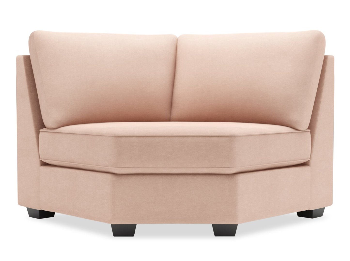 Sofa Lab Roll Curved Wedge - Pax Rose | Fauteuil courbé en coin Roll de la collection Sofa Lab - Pax Rose | RO843249