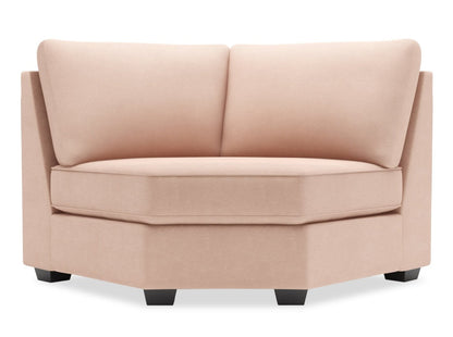 Sofa Lab Roll Curved Wedge - Pax Rose | Fauteuil courbé en coin Roll de la collection Sofa Lab - Pax Rose | RO843249
