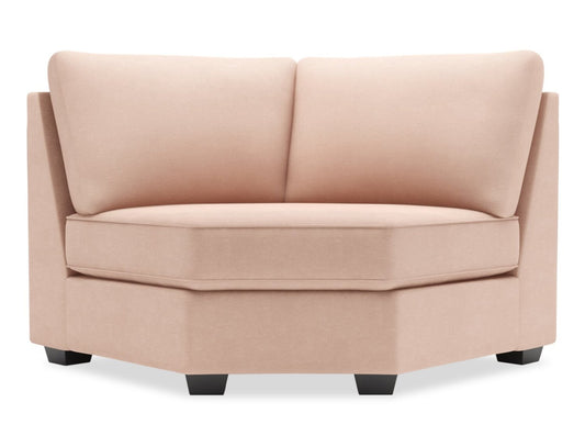 Sofa Lab Roll Curved Wedge - Pax Rose | Fauteuil courbé en coin Roll de la collection Sofa Lab - Pax Rose | RO843249