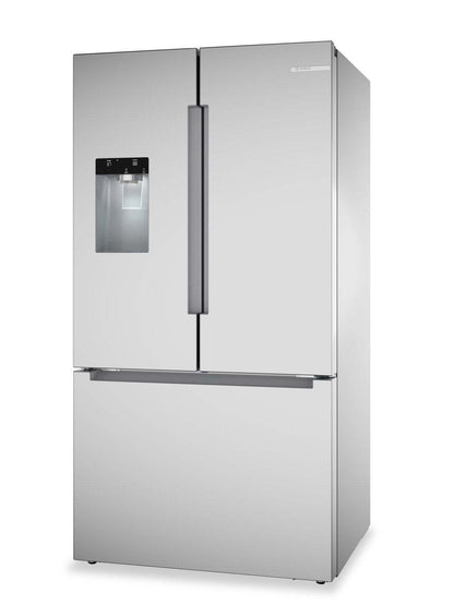 Bosch 36 26 Cu. Ft. 100 Series Smart French-Door Refrigerator - Stainless Steel - B36FD10ENS | Réfrigérateur intelligent Bosch série 100 de 36 po et de 26 pi3 à portes françaises - acier inoxydable - B36FD10ENS | B36FD10S