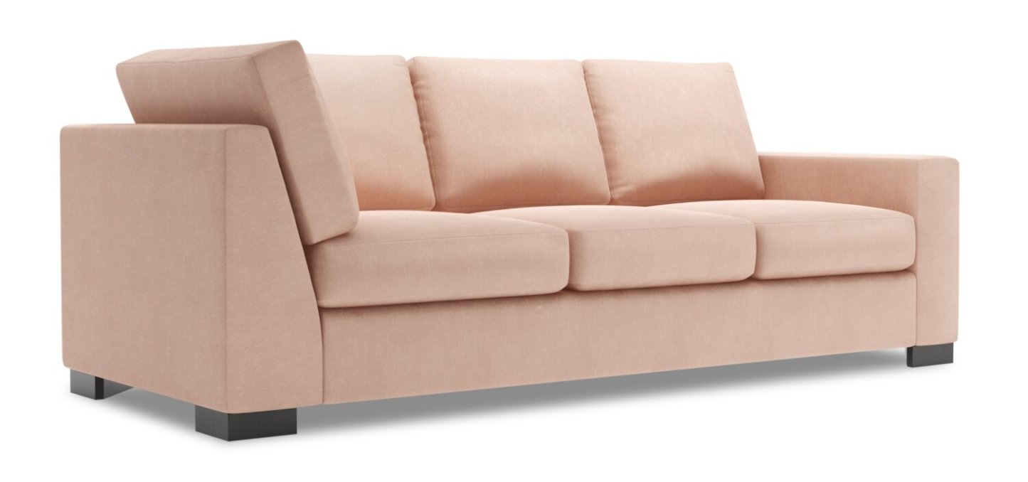Sofa Lab Track RAF Sofa Return - Pax Rose | Canapé droit pour rallonge Track de la collection Sofa Lab - Pax Rose | TR163249