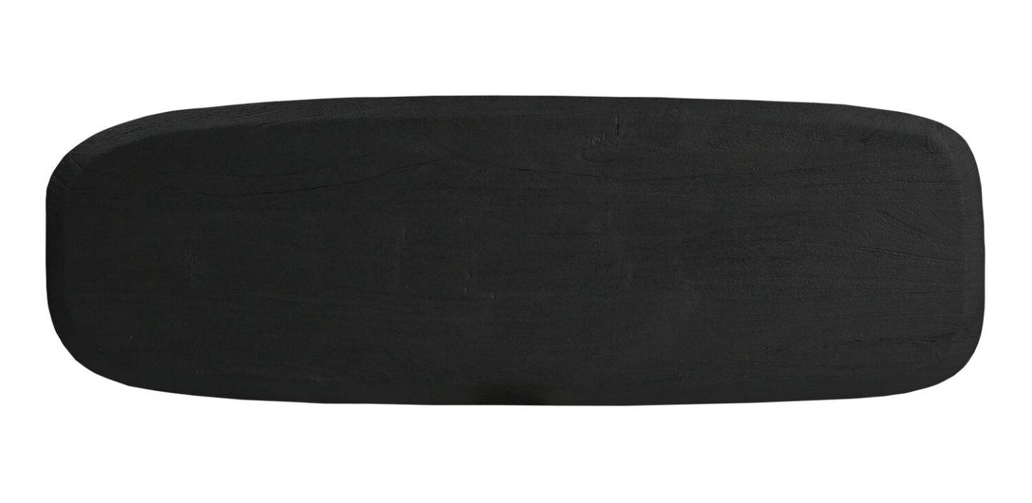 Abbot 55” Modern Solid Wood Sofa Table - Black | Table de salon moderne Abbot de 55 po en bois massif - noire