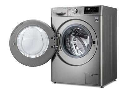 LG 2,6 pi³ Laveuse-sécheuse tout-en-un à la vapeur intelligente haute efficacité - Acier graphite - WM3555HV… | Laveuse-sécheuse tout-en-un à la vapeur intelligente haute efficacité LG de 2,6 pi³ à chargement fro…