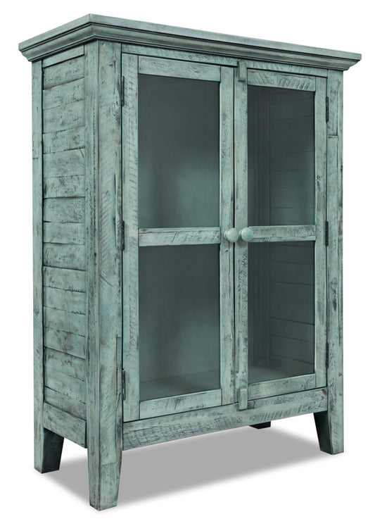 Rocco 32 2-Door Accent Cabinet - Vintage Blue|Armoire décorative Rocco de 32 po avec 2 portes - bleu antique