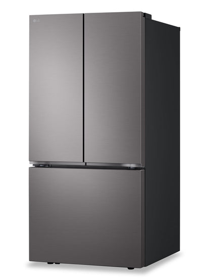 LG 25 pi³ Réfrigérateur intelligent à portes françaises avec machine à glaçons - acier inoxydable noir - LF25S6200D | Réfrigérateur intelligent LG de 25 pi³ à portes françaises avec machine à glaçons - acier inoxydable noir - LF25S6200D | LF25S62D