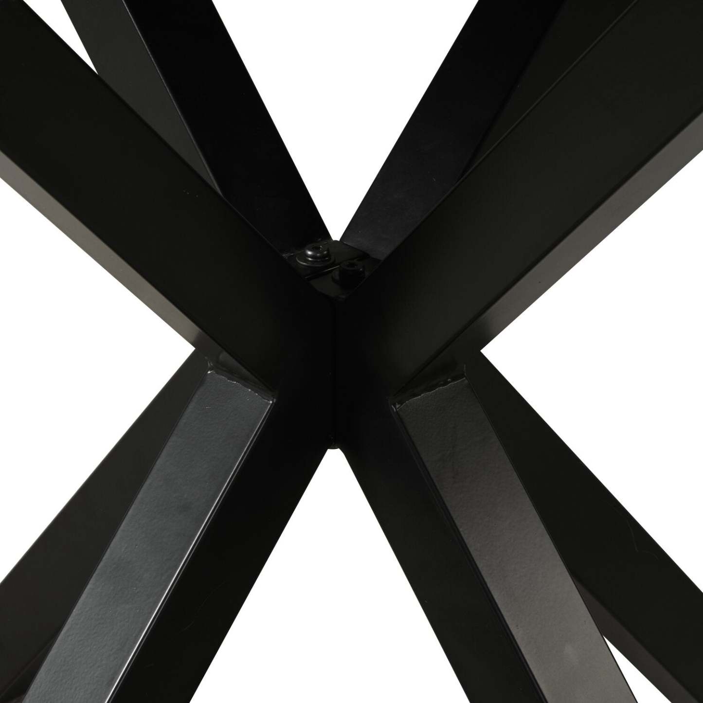 Table de salle à manger Vérone avec plateau Culture marbré, métal, base géométrique, 42 W ronde - Blanc | Table de salle à manger ronde Verona de 42 po (L) en métal avec dessus en marbre synthétique et base géométrique - blanche