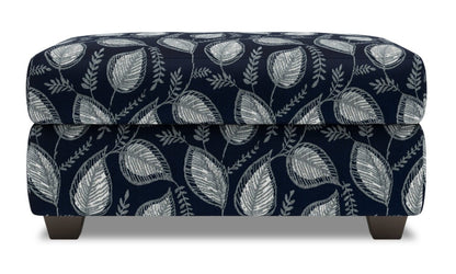 Fabriqué au Canada Pouf de rangement personnalisable The Trunk 39 en tissu - Midnight multicolore | Pouf de rangement The Trunk de Sofa Lab de 39 po fabriqué au Canada en tissu - Midnight multicolore | TRUN1147