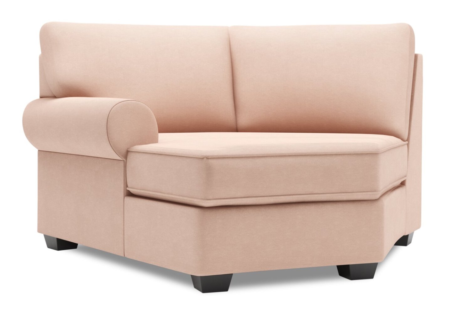 Sofa Lab Roll LAF Cuddler - Pax Rose | Fauteuil Cuddler de gauche Roll de la collection Sofa Lab - Pax Rose | RO873249