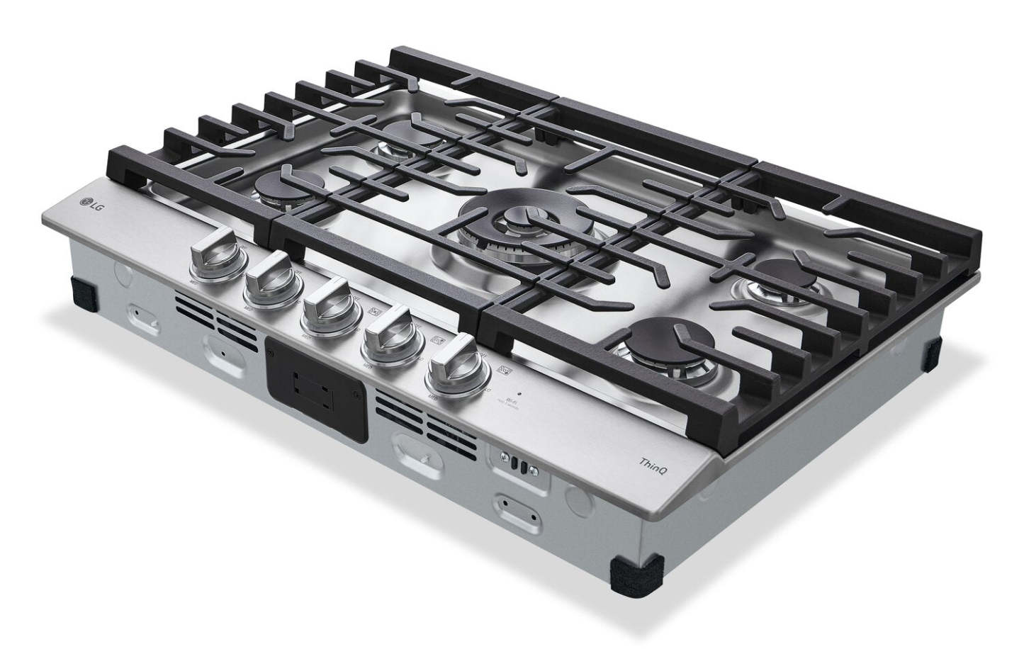 Table de cuisson au gaz LG 30 à 5 éléments - Acier inoxydable anti-taches - CBGJ3027S | Table de cuisson à gaz LG de 30 po à 5 éléments - acier inoxydable résistant aux taches - CBGJ3027S
