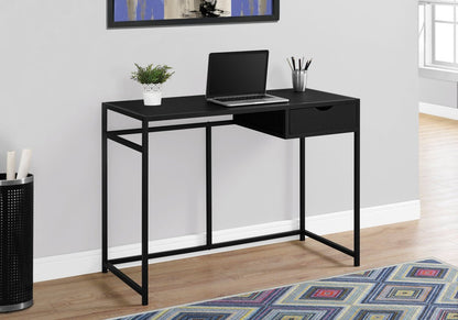 Bureau Everly de 42,25 po avec tiroir - noir