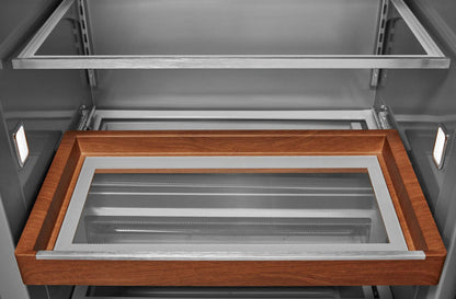 Réfrigérateur KitchenAid de 30 pi³ et de 48 po à compartiments juxtaposés - panneau personnalisable - KBSN708MPA | KitchenAid 48 30 Cu. Fort. Réfrigérateur côte à côte - Prêt pour les panneaux…