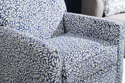 Fauteuil d’appoint pivotant personnalisable Sofa Lab de 31 po fabriqué au Canada en tissu - Spa multicolore | Fauteuil d’appoint pivotant Sofa Lab de 31 po fabriqué au Canada en tissu - Spa multicolore | SWIV1145