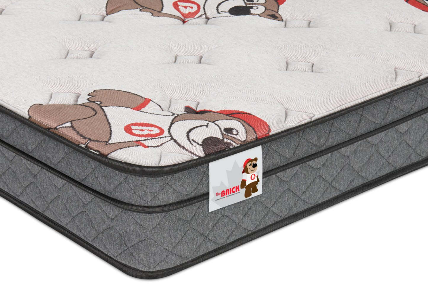 Matelas Brickley Eurotop pour lit simple moyen | matelas semi-ferme à Euro-plateau Brickley pour lit simple