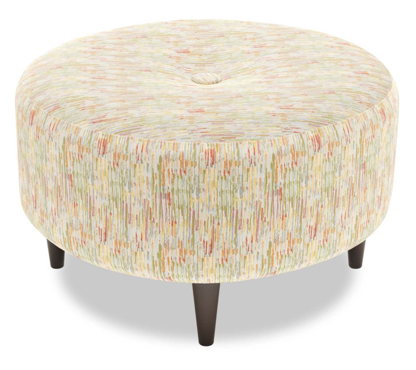 Fabriqué au Canada Sofa Lab personnalisable Pouf en tissu The Curve 31 - Jardin multicolore | Pouf The Curve de Sofa Lab de 31 po fabriqué au Canada en tissu - Jardin multicolore | CURV1141