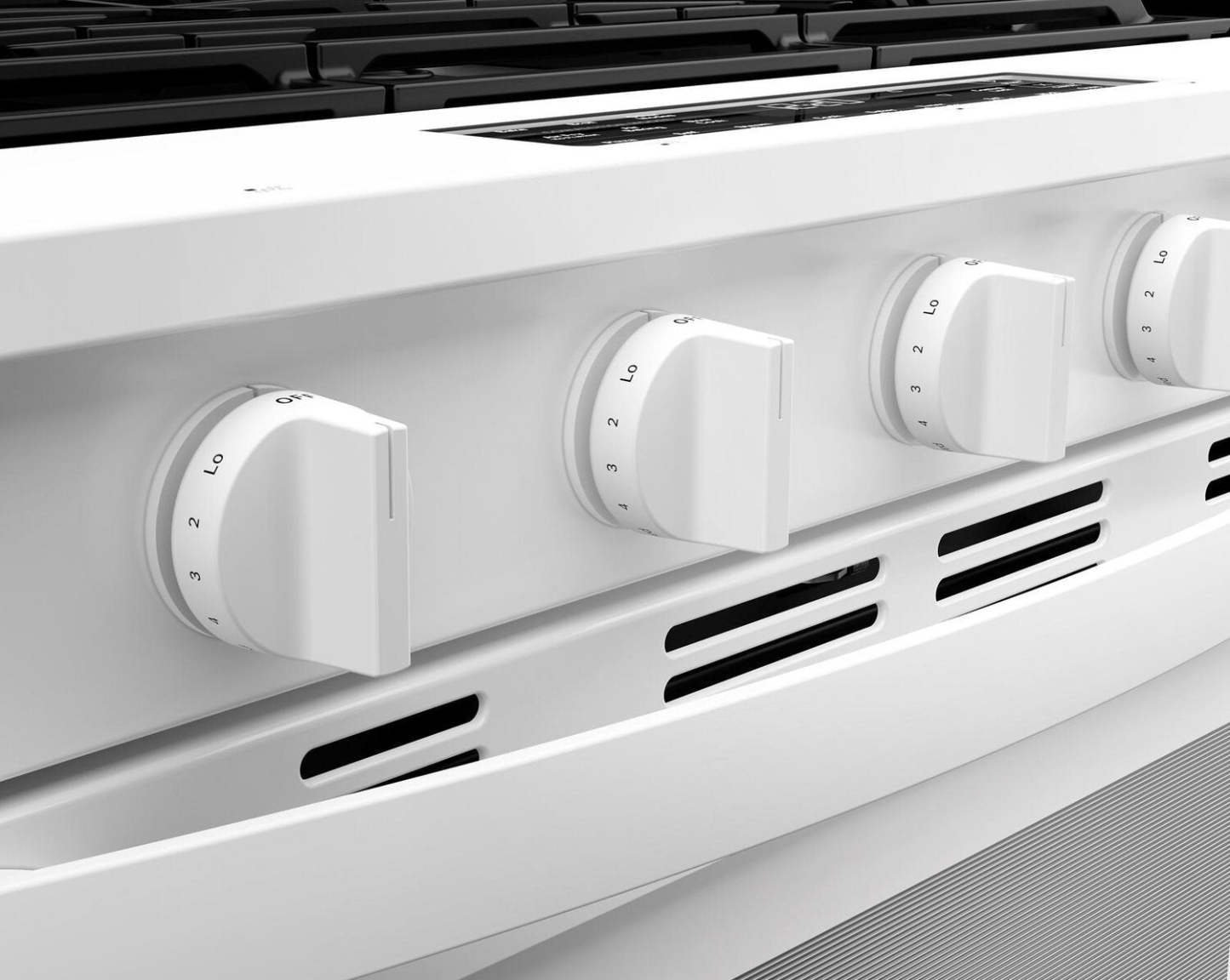 Cuisinière à gaz Whirlpool de 5 pi³ et de 30 po avec cuisson à air - blanche - WSGS5030SW