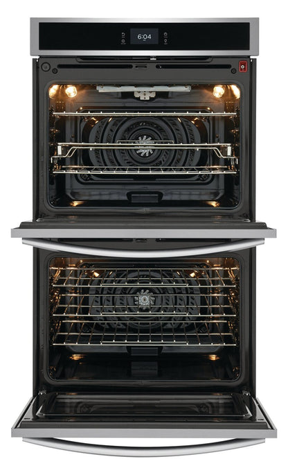 Four mural double électrique Frigidaire Gallery de 30 po et de 5,3/5,3 pi³ avec convection totale - Résistant aux taches…