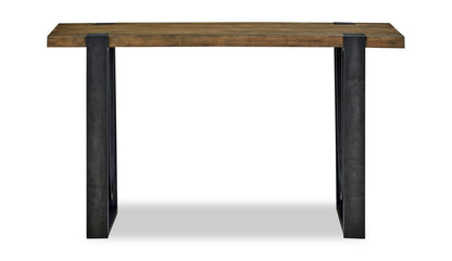 Brewer 50” Industrial Solid Wood Sofa Table - Rustic Honey | Table de salon industrielle Brewer de 50 po en bois massif - miel rustique