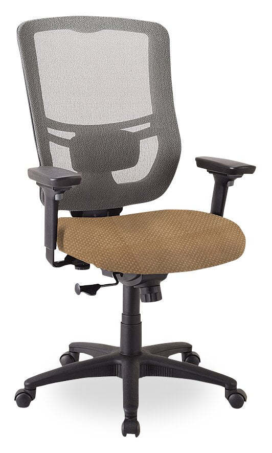 Tempur-Pedic Dante 26.4 Chaise de bureau - Beige avec dossier en maille | Chaise de bureau Dante de Tempur-Pedic de 26,4 po - beige avec dossier à mailles