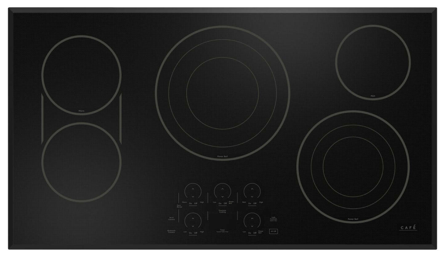 Cafe 36 5-Element Electric Cooktop - Black - CEP90361TBB | Surface de cuisson électrique Café de 36 po à 5 éléments - noire - CEP90361TBB