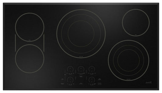 Cafe 36 5-Element Electric Cooktop - Black - CEP90361TBB | Surface de cuisson électrique Café de 36 po à 5 éléments - noire - CEP90361TBB