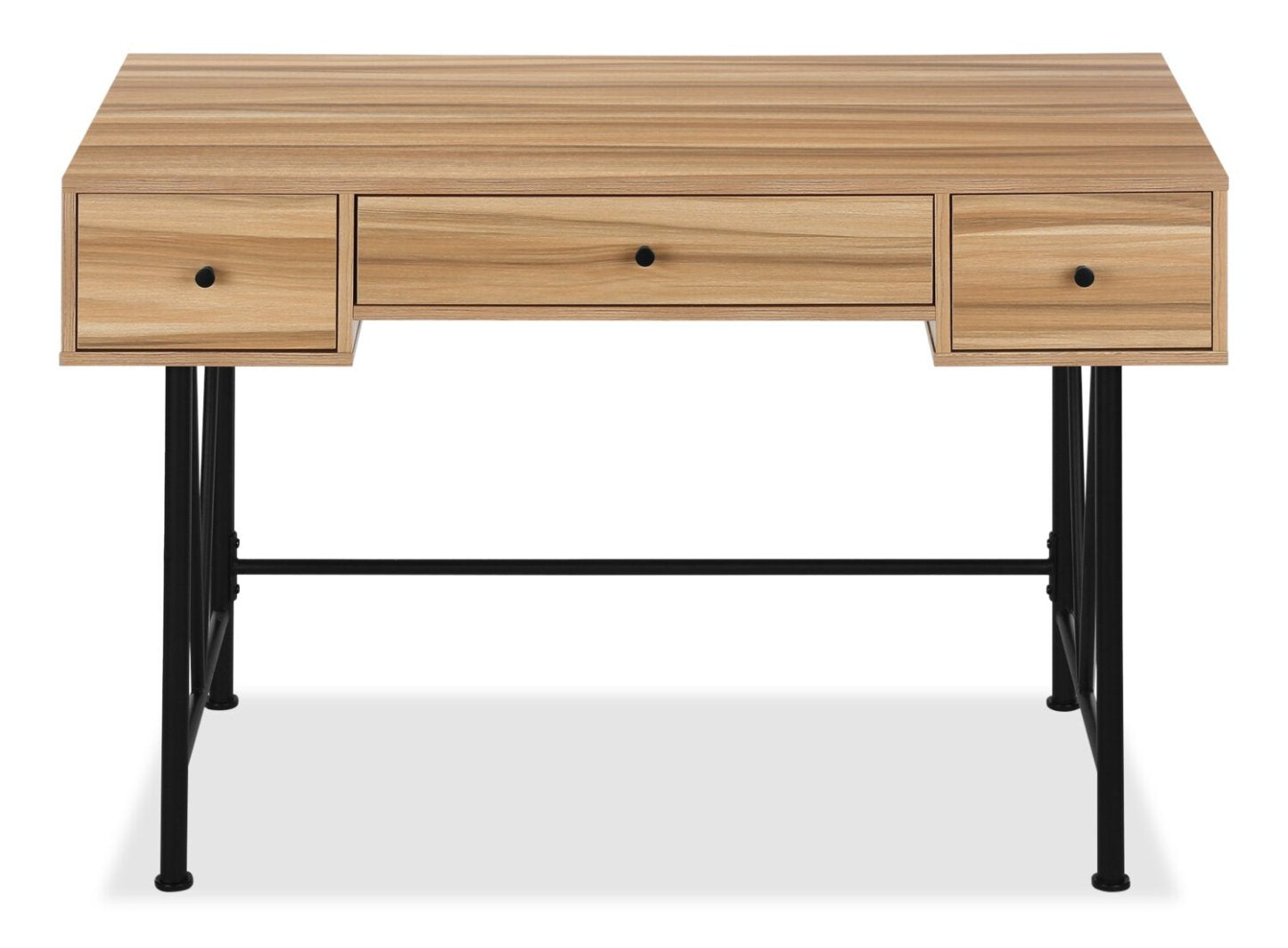 Bureau Shia 47.25 à 3 tiroirs - Naturel|Bureau Shia de 47,25 po à 3 tiroirs - naturel