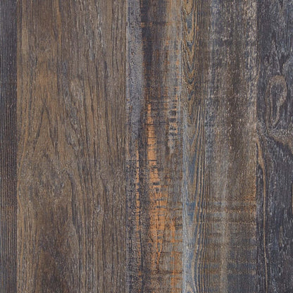 Lit à panneaux Abby avec tête de lit et cadre, LED, USB, marron - Pleine grandeur | Lit à panneau Abby avec tête de lit, cadre, éclairage à DEL et port USB, brun - format lit double